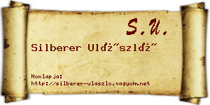 Silberer Ulászló névjegykártya